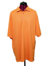 Nike Golf Fit Dry Polo Shirt Orange Men Side Split Size XL - $25.74