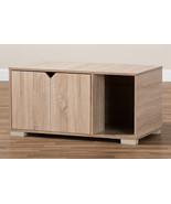 Sante Oak Finished 2-Door Wood Cat Litter Box Cover House - €77,33 EUR