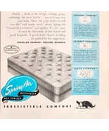 1947 Spring Air Box Springs Mattress Beds Advertisement Bedding Vintage ... - $19.99