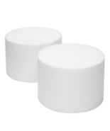 2 Pack Foam Cake Dummies For Faux Wedding Cake 6X4 Inch Dummy Rounds - £22.01 GBP