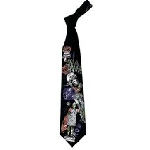 retro 80s Jean Baptiste Caumont Necktie Rome Colosseum Roman Soldier Black - €26,08 EUR