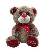Kellytoy 2016 Teddy Bear Super Soft Plush Stuffed Animal Love Red Bow 8&quot;... - £11.07 GBP