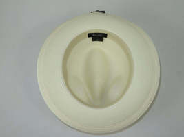 Men's Milani Straw Braided Fedora Hat Soft Crushable FDS-002 Solid Ivory image 5