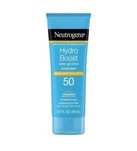 Neutrogena Hydro Boost Moisturizing Gel Sunscreen Lotion Face & Body, SPF 50 3oz - $8.99