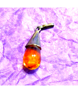 Vintage Sterling silver citrine teardrop pendant - €27,51 EUR
