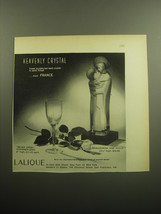 1958 Lalique Advertiement - Reims Angel Champagne Glass and Madonna and Child - £14.65 GBP