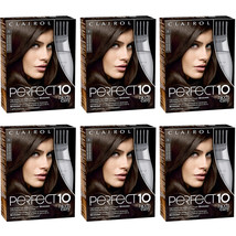 (6 Pack) New Clairol Nice&#39;n Easy Perfect 10 Permanent Hair Color, 5 Medium Brown - £76.50 GBP
