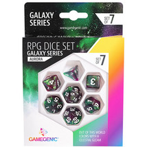Gamegenic Galaxy Series RPG Dice Set 7pcs - Aurora - $31.21