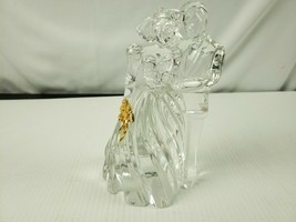 Lenox Fine Crystal Man &amp; Woman with gold highlight - $23.01