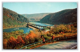 Panorama Harper&#39;s Ferry West Virginia WV UNP Chrome Postcard XB11 - $2.92