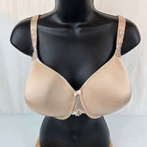Chantelle Underwire T-Shirt Bra #3852 US 36DDDD Beige Taupe Nude Lace Me... - $14.84