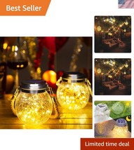 Elegant 4-Pack Solar Lanterns – Waterproof LED Garden Decor for Outdoor ... - $1,457.00 MXN