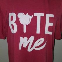 BITE ME Mickey Mouse Ice Cream Bar Shirt Tee Large Rose Pink Tickled Tea... - £15.78 GBP