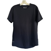 BYLT Drop Cut Short Sleeved Lux T-Shirt Navy Blue Men&#39;s Small S Athleisu... - $325.94 MXN