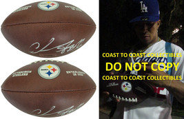 Chase Claypool signed Pittsburgh Steelers logo football proof COA autogr... - $178.19