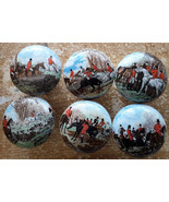 Cabinet Knobs Foxhunt scene #2 @Pretty@ (6) horse - $34.65