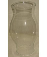 Vintage 8 3/8&quot; Clear Glass Hurricane Chimney Shade Oil Finger Lantern La... - $26.37 CAD