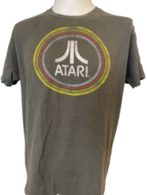 Atari Logo in Circles Unisex Adult Tee Shirt Grey Large - $9.49