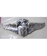 USAF CHIEF FLIGHT NURSE WING INSIGNIA METAL NIP GI DATED 1983 3 INCHES - $8.56