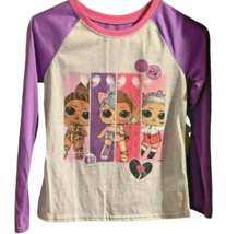 LOL Surprise Girls Pajama Top Size 10 Purple Pink  - £8.57 GBP
