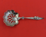 Pattern unknown by Whiting Sterling Silver Nut Spoon floral violet 4 5/8&quot; - £53.75 GBP