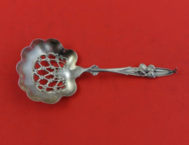 Pattern unknown by Whiting Sterling Silver Nut Spoon floral violet 4 5/8&quot; - £54.40 GBP