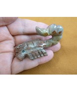 (Y-SCO-301) gray red SCORPION stone carving SOAPSTONE figurine Peru scor... - £12.12 GBP