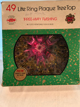 Jingle Bell Lite Ring Christmas Tree Topper In Box Works - £19.97 GBP