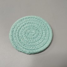 HonSerm Cloth Coasters 1 Packs Round Handmade Fabric Woven Desk Coasters... - $3.99