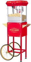 Popcorn Machine With Cart – 6Oz Popper With Stainless-Steel Kettle, Heat... - $259.92