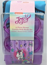 JOJO Siwa Shower Curtain with 12 Hooks Set by nickelodian ~ 72&quot; x 72&quot;  U... - €11,98 EUR