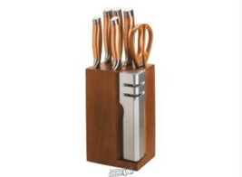 7 Pc. Stainless Steel Cutlery Set Copper - £53.14 GBP