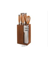 7 Pc. Stainless Steel Cutlery Set Copper - £52.30 GBP