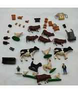 Lot Of (35) Train Village Town Animals Accessories Figured And Extras - $33.94 CAD