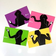 Lot of 4 ORIGINAL Authentic Apple Computer iPod Advertising Postcards Vi... - $17.00