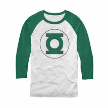 Green Lantern Will Symbol Symbol Symbol 3/4 Sleeve Baseball T-Shirt Green - £31.62 GBP+