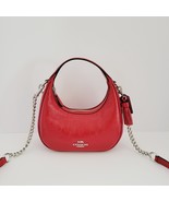 Coach CW036 Carmen Mini Crossbody Crinkled Red Patent Leather Handbag Pu... - $3,144.57 MXN