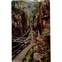 Vintage Postcard, The Flume Gorge, Franconia Notch, New Hampshire - £7.98 GBP