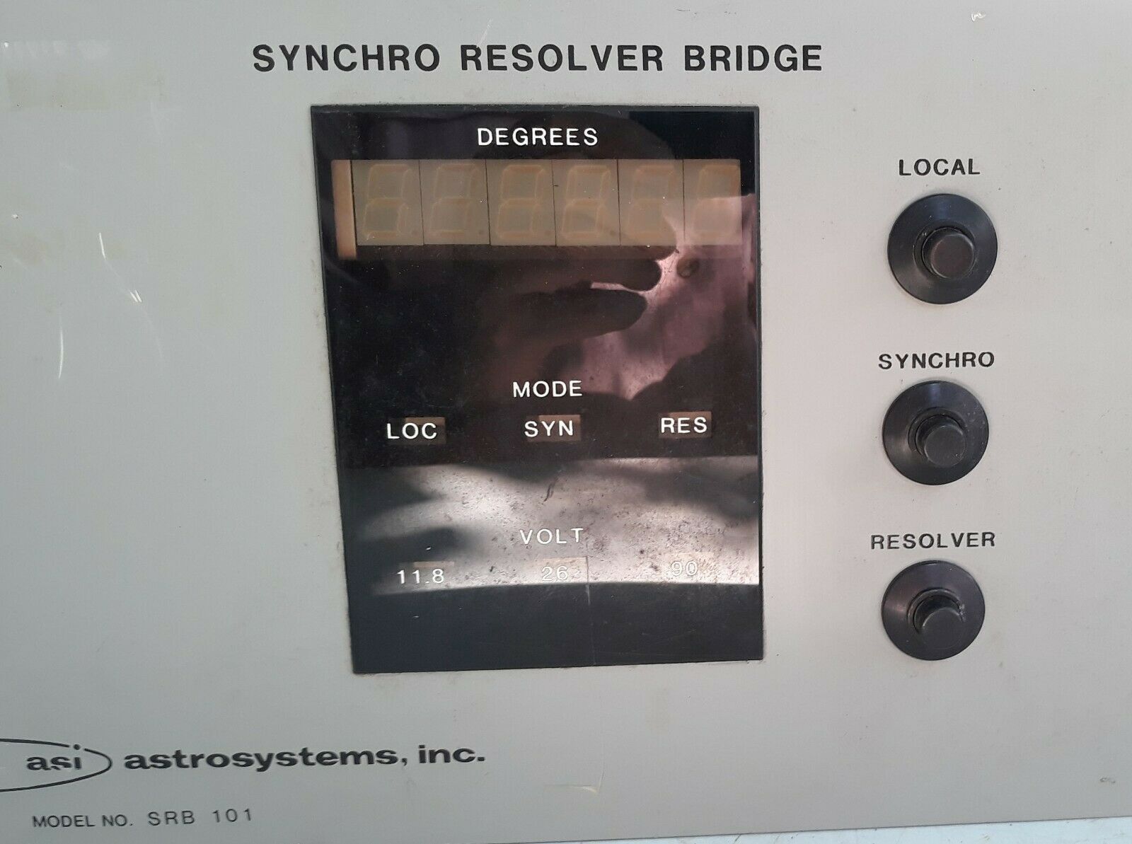 ASI Astrosystems Inc. Synchro Resolver Bridge Model SRB 101 - Test ...