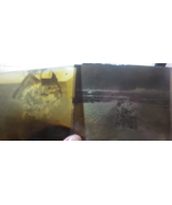 2 Dry Plate photo negatives Funeral Grave Site circa 1900 - $140.06
