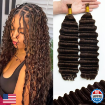 KRN Human Braiding Hair for Boho Braids, 100g/Pack (2 Bundles) Deep Wave... - $66.81