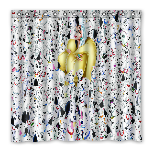 New!!! 101 Dalmatians Custom Waterproof Polyester Shower Curtain 4 Size Item image 9