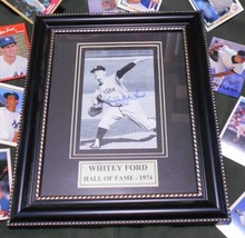 Whitey Ford Signed Photo, MLB Baseball New York Yankees, Framed Picture, Vintage - £380.83 GBP