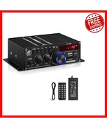 AK-380 HiFi Stereo Amplifier 2.0 CH - Bluetooth 5.0, FM Receiver, Remote... - $945.45 MXN
