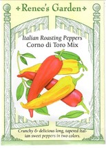 GIB Pepper Corno di Toro Mix Vegetable Seed Renee&#39;s Garden  - £7.08 GBP