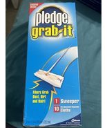 Pledge Grab It Sweeper Dust Mop and 10 Dry Disposable Cloths NOS VTG 199... - €60,14 EUR