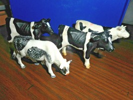 Schleich HOLSTEIN Calves Figures Black &amp; White 2000 Retired/SET OF 2 plus odds - £16.43 GBP