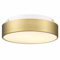 2-Light Close To Ceiling Light Fixture, 11 Inch Frosted Glass Shade Flush Mount  - £82.78 GBP