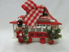 Vintage Christmas Ornament, Powell &amp; Hyde Cable Car Ornament, San Franci... - $9.75