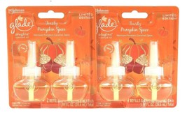2 Packs Glade PlugIns 1.34 Oz Limited Edition Toasty Pumpkin Spice 2 Ct Refill - £18.37 GBP